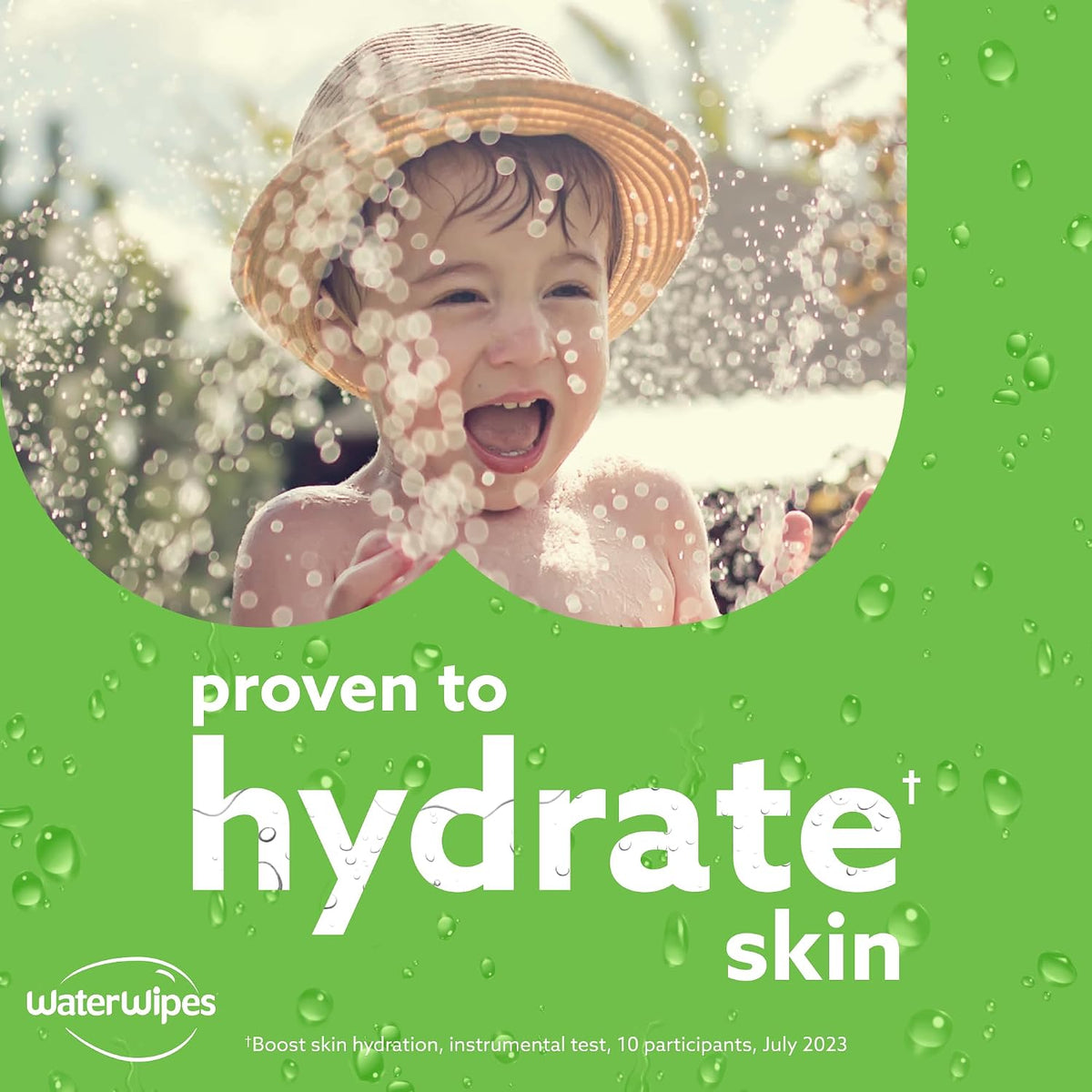 WaterWipes Sensitive+ Hydrating Boost Aloe Vera Wipes 60 count packaging showing product features