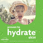 WaterWipes Sensitive+ Hydrating Boost Aloe Vera Wipes 60 count packaging showing product features