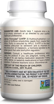 How to Use Image: Jarrow Formulas 5-HTP 100mg veggie capsules usage instructions 60 count