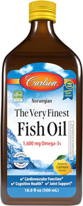 Huile de poisson très fine liquide Carlson 1600 mg Omega-3