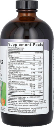 Nature’s Answer Liquid Vitamin B-Complex 480ml supplement facts label