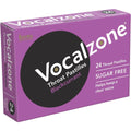 Vocalzone Blackcurrant Throat Pastilles Sugar Free 24 Pastilles