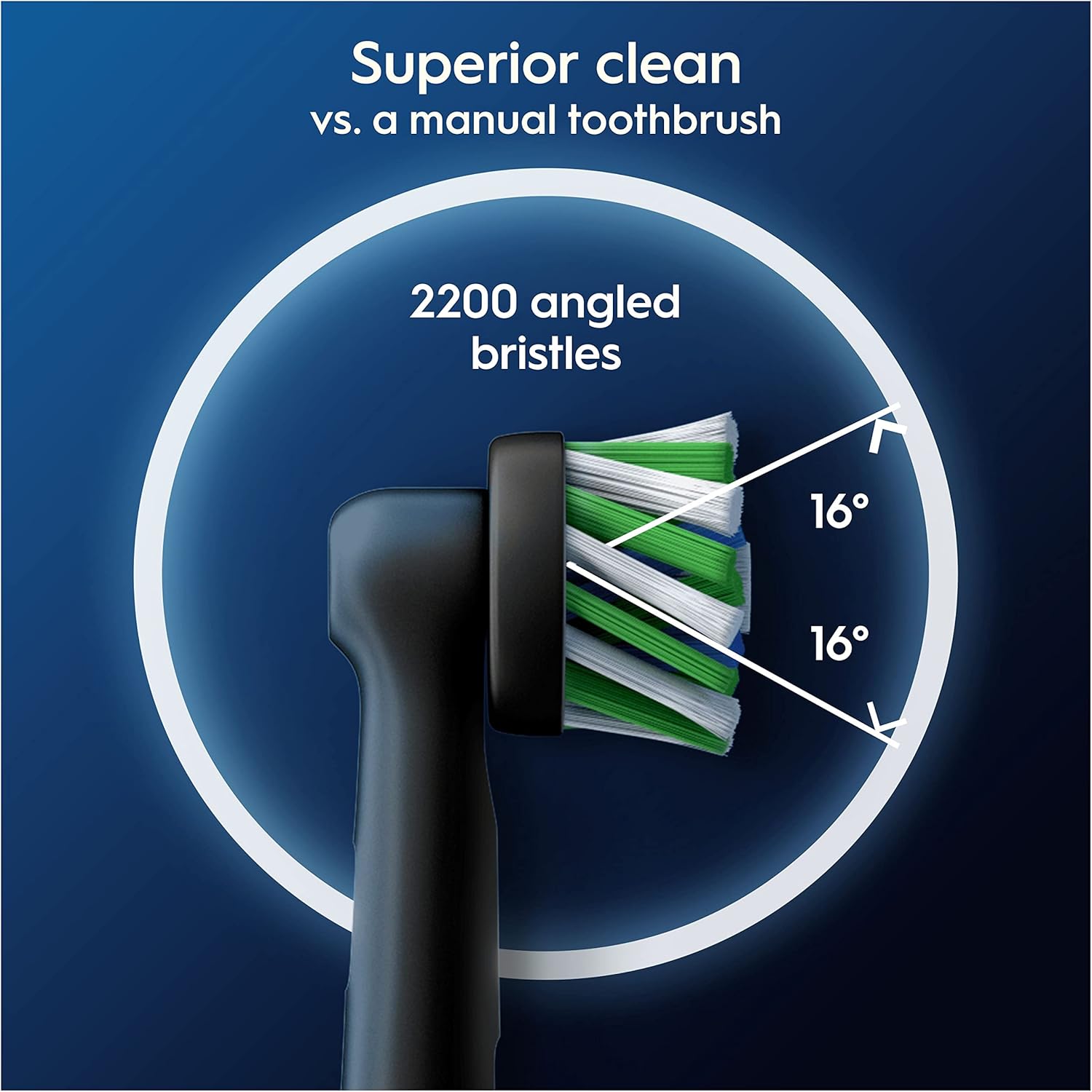 How to Use: Oral-B Pro Cross Action brush head clicking onto an electric toothbrush handle.