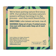 Faith In Nature Natural Rosemary Vegan Bar Soap 6 × 100g cardboard packaging ingredients