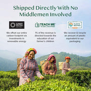 Vahdam India Turmeric Tea Variety Pack, box packaging, herbal tea varieties, 100 tea bags, 180g