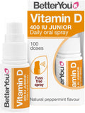 Spray oral BetterYou Vitamine D 400 UI Junior, menthe poivrée - 15ml
