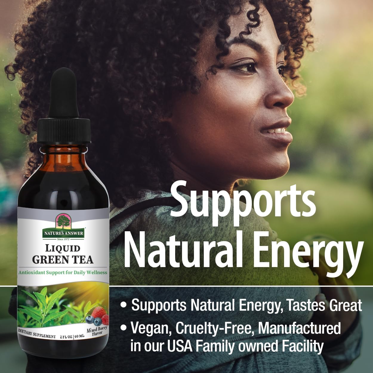 Nature’s Answer Liquid Green Tea ORAC Mixed Berry - 60ml