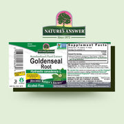 Nature's Answer Alcohol-Free Goldenseal Root Extract 30ml barcode packaging