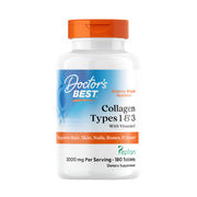 Doctor's Best Collagen Types 1 & 3 with Peptan & Vitamin C – 180 Tablets