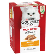Purina Gourmet Mon Petit Intense Turkey Chicken Duck adult cat food 6 x 50g box
