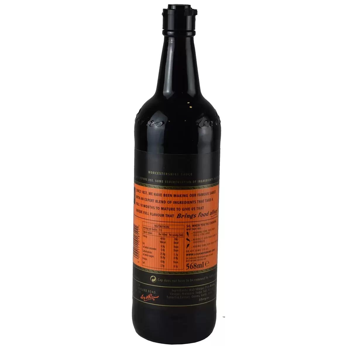 Lea & Perrins Worcestershire Sauce barcode on twin pack glass bottles 2 x 568ml