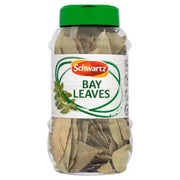 Front image: Schwartz Whole Bay Leaves herb jar pack 27g dried bay leaves