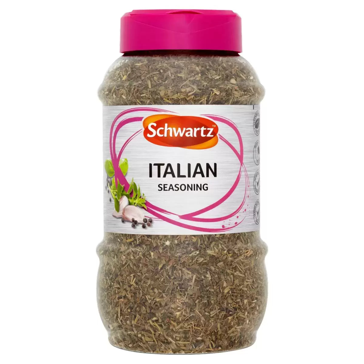 Front image: Schwartz Italian Seasoning herb and spice blend pack 190g