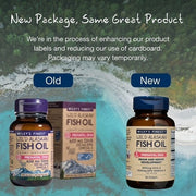 Wiley's Finest Prenatal DHA Omega-3 Fish Oil - 60 Softgels old & new packaging