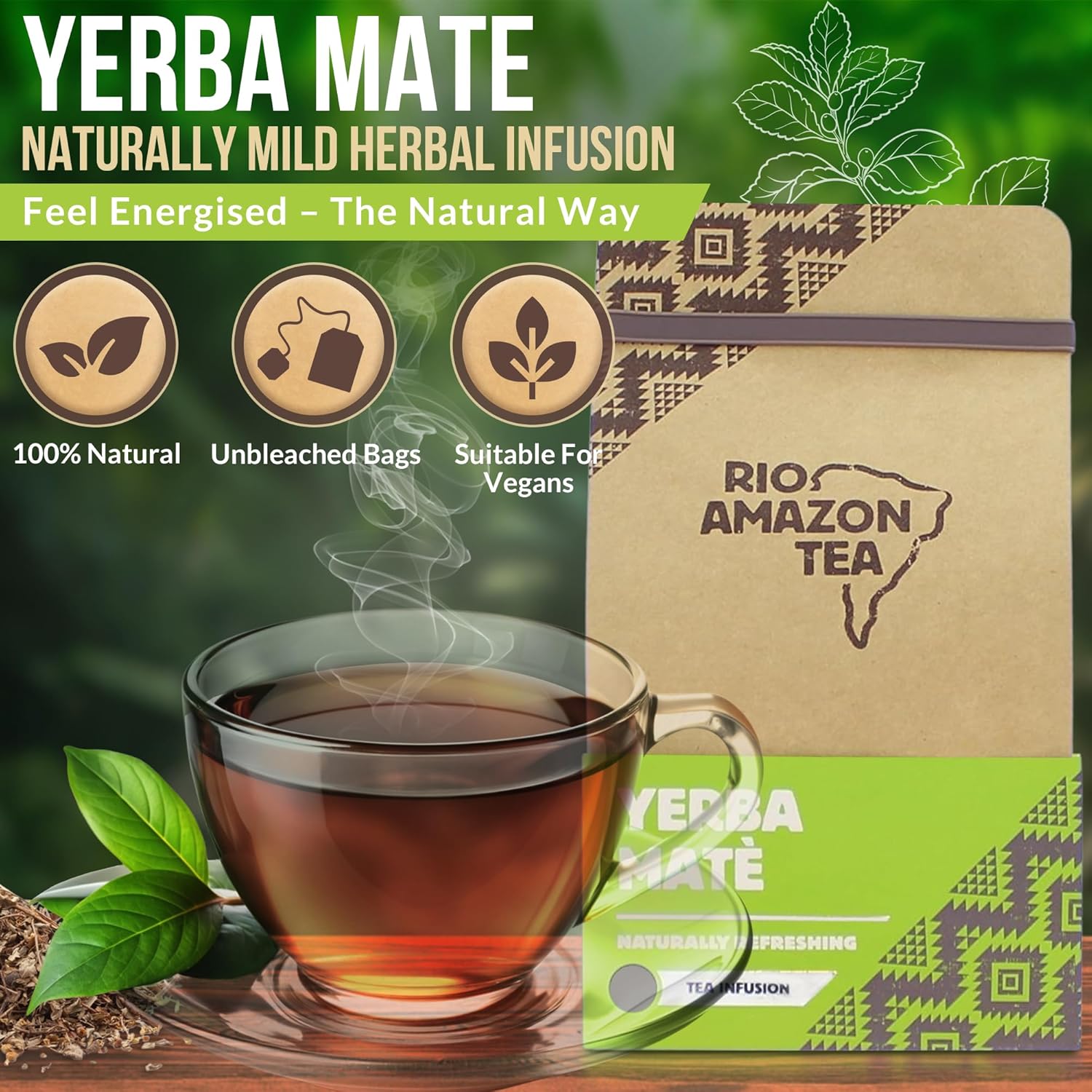 Rio Amazon Tea Yerba Maté Tea Infusion 40 Teabags