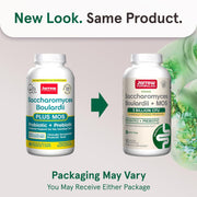 Jarrow Formulas Saccharomyces Boulardii + MOS 5 Billion CFU Veggie Capsules new look