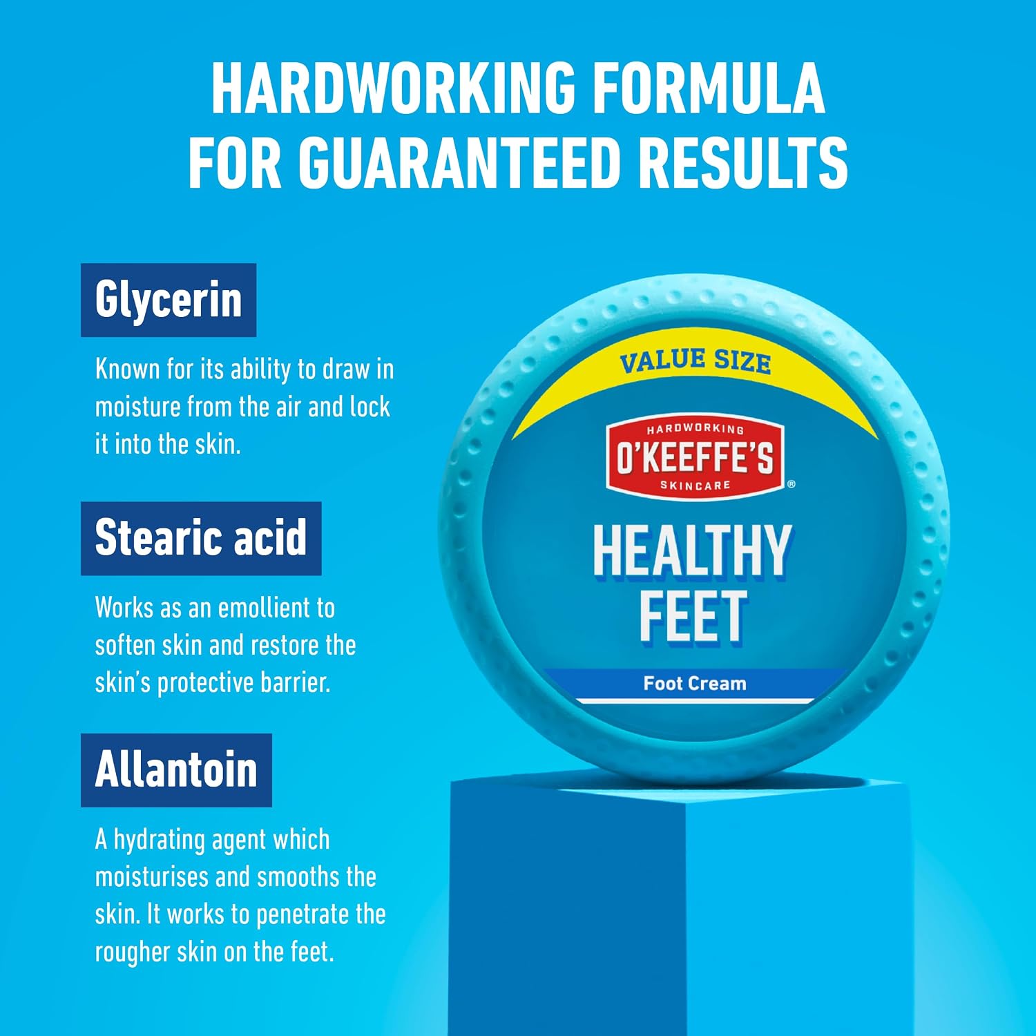 O'Keeffe's Healthy Feet Foot Cream Value Size Jar 180g ingredients