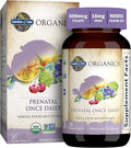 Garden of Life Organics Prénatal Quotidien - avec Folate & Fer - Comprimés Végans