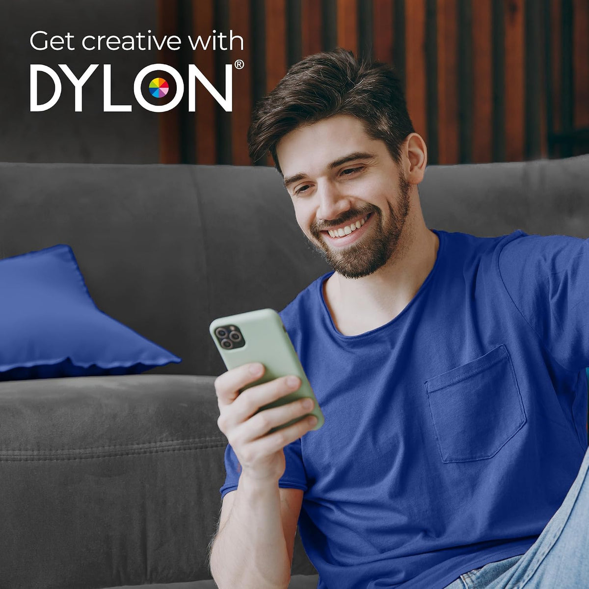 Dylon All-in-1 Washing Machine Fabric Dye Pod, Ocean Blue, 350g, fabric dyeing use