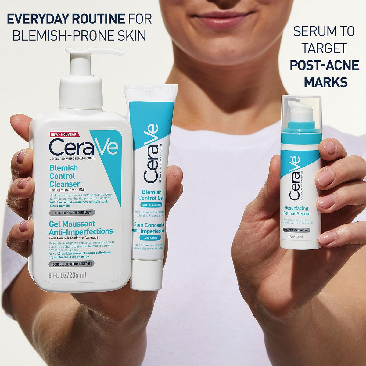 CeraVe Resurfacing Retinol Serum facial skincare pump bottle 30ml skincare use routine