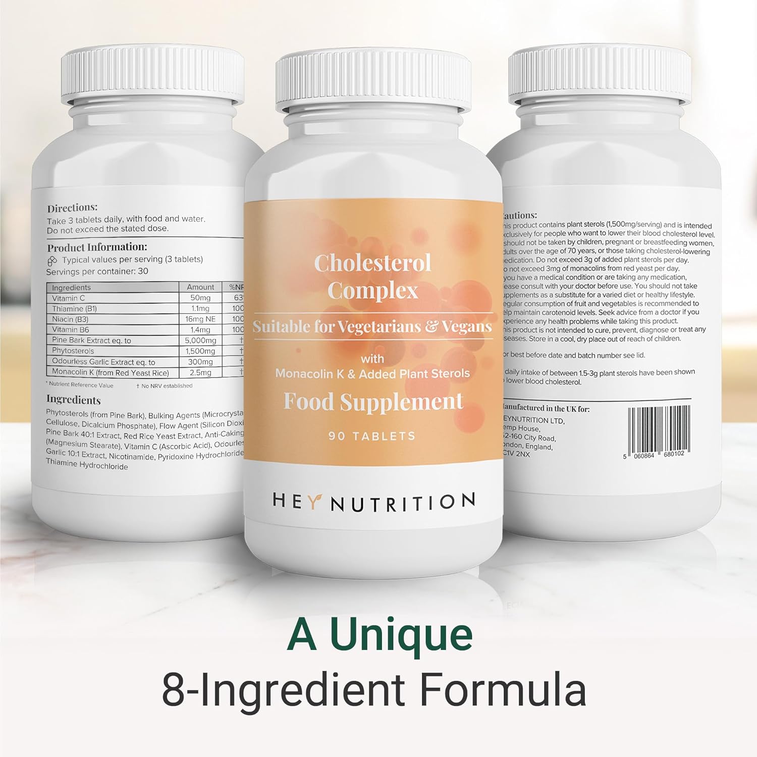 Hey Nutrition Plant Sterols & Pine Bark Complex - 90 Tablets