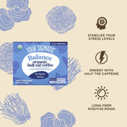 Four Sigmatic Organic Half Caff Coffee Pods, Medium Roast - 24 Count