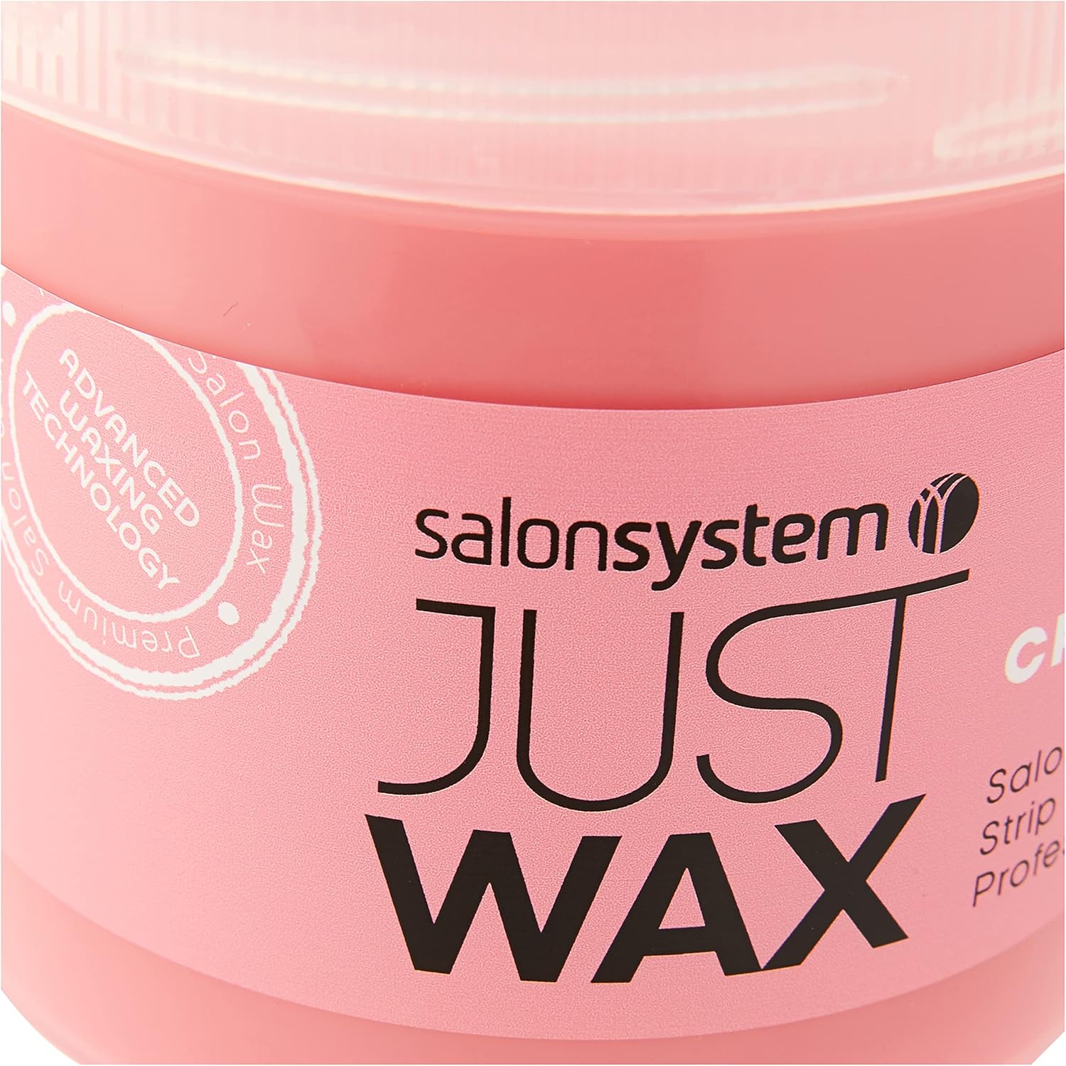 Salon System Just Wax Crème Strip Wax 450g for professional face and body waxing