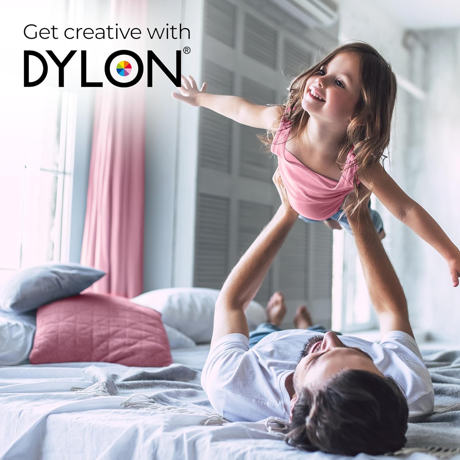 Dylon All-in-1 Fabric Dye Pod Peony Pink 350g for fabric and clothing dyeing