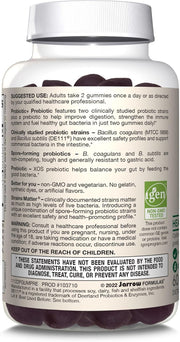 How to Use Image: Jarrow Formulas probiotic prebiotic gummies blackberry 50 count usage instructions