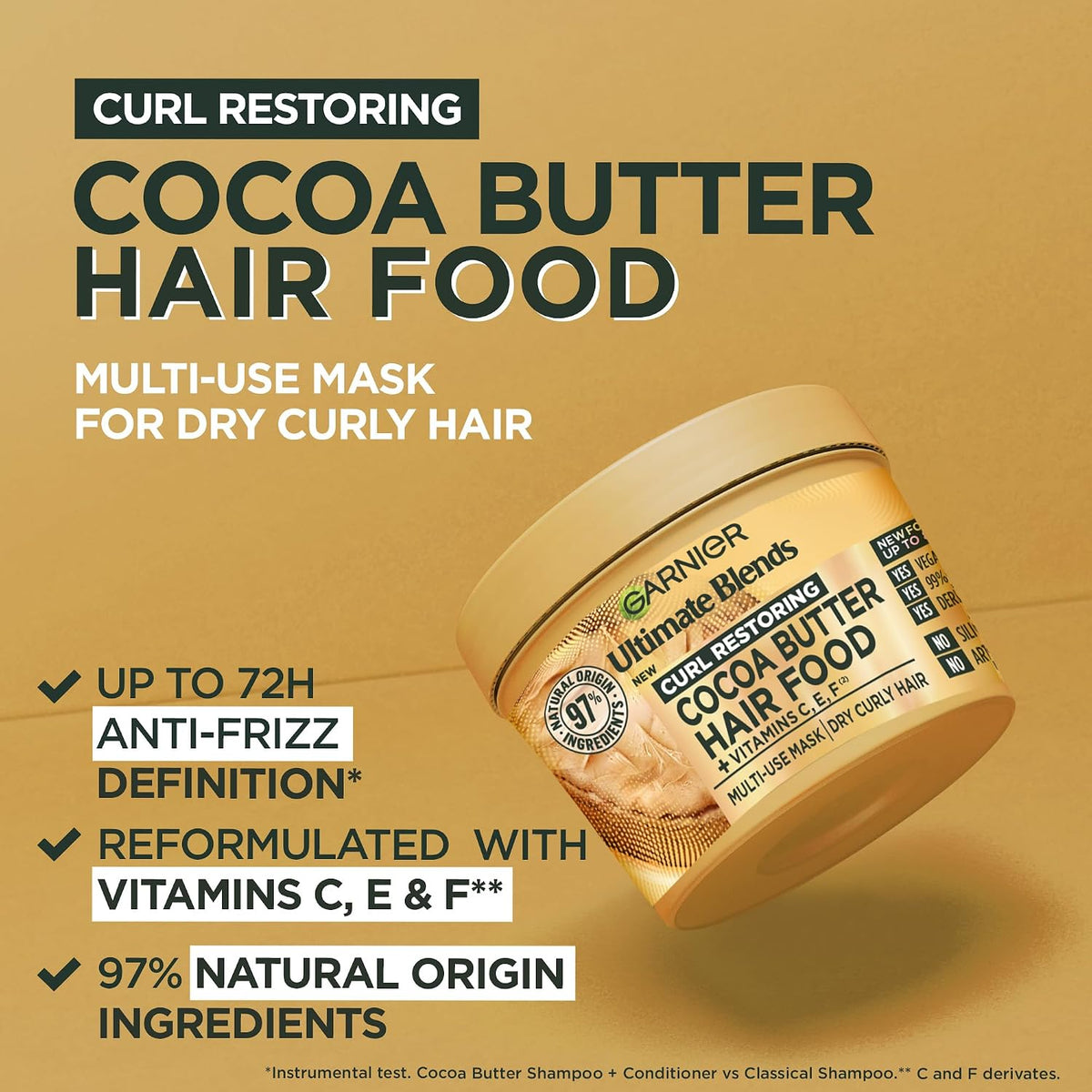 Garnier Ultimate Blends Cocoa Butter Hair Food Multi-Use Mask 400ml