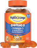 Softies multivitamines Omega 3 enfants Haliborange, orange - 60 unités