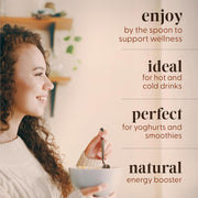 How to Use: Pure Gold Manuka honey spoon serving jar raw honey 250g