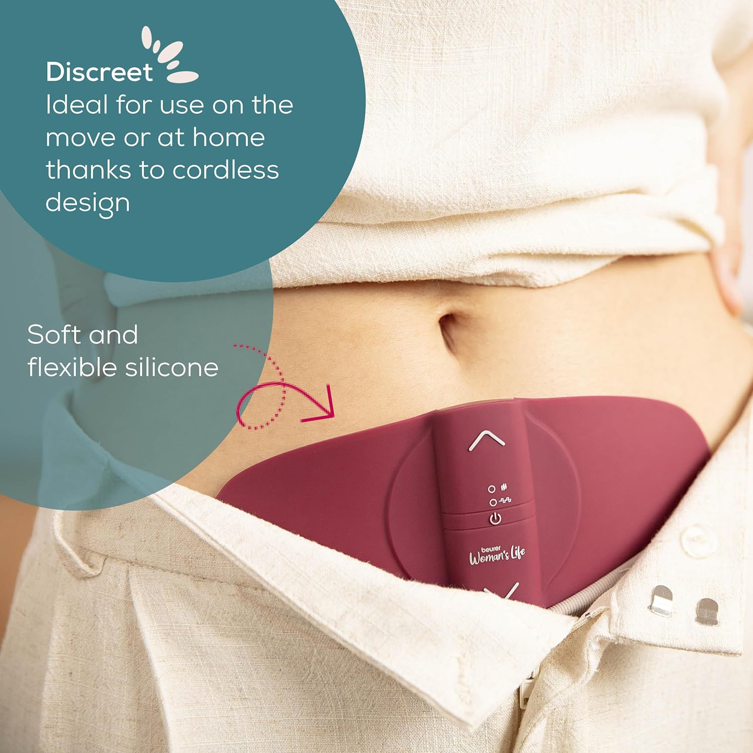 Beurer EM50 Menstrual Relax Device, Rechargeable