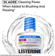 Listerine Total Care Extra Mild Mint Alcohol Free Mouthwash oral rinse bottle 500ml oral care use