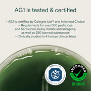 AG1 Greens Powder Supplement Stick Travel Packs 30 x 13g daily serving preparation