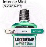 Listerine Total Care Teeth & Gum Intense Mint Mouthwash oral rinse bottle 500ml oral care use