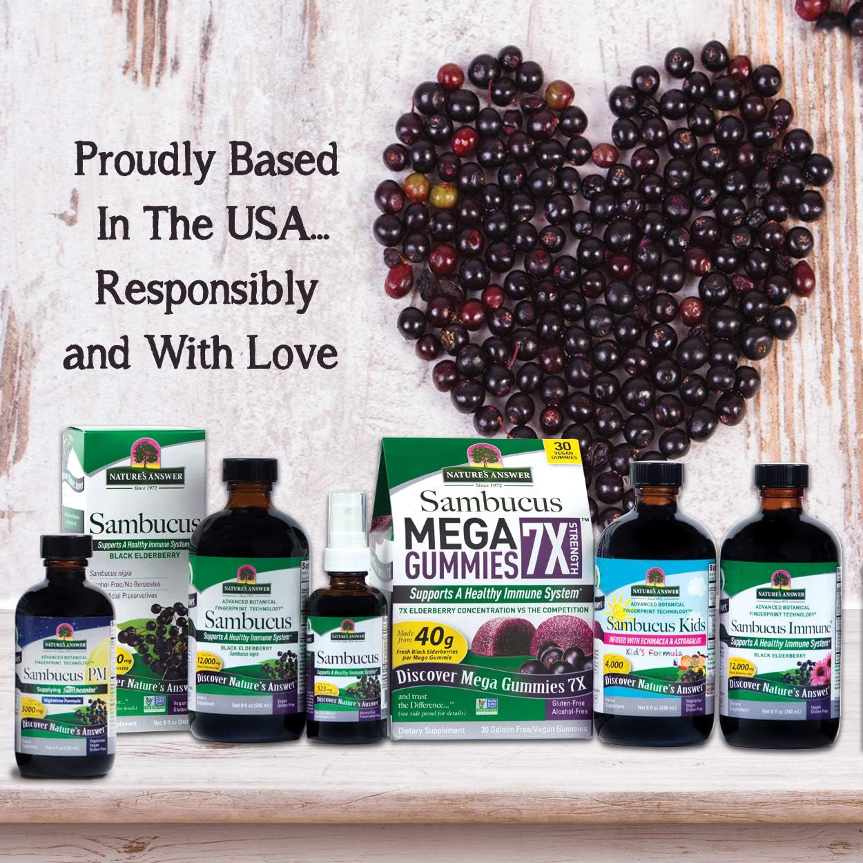 Nature’s Answer Sambucus Nigra Food Supplement Liquid - 240ml & other variants