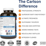 Barcode image: Carlson Elite EPA Gems fish oil 1000 mg barcode bottle 120 count