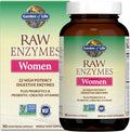 Garden of Life RAW Enzymes pour Femmes, 22 enzymes avec Probiotiques, 90 gélules végétales