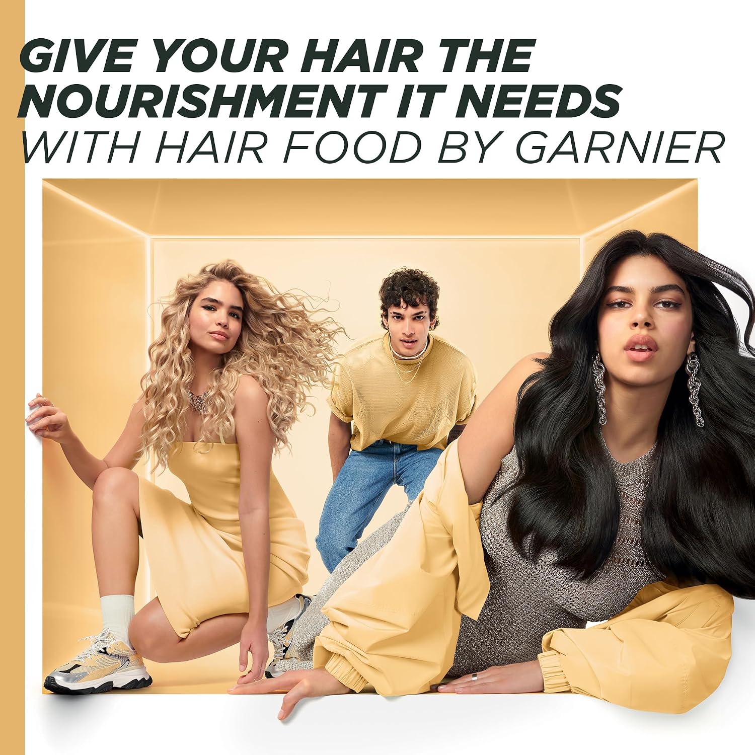Garnier Ultimate Blends Cocoa Butter Hair Food Multi-Use Mask 400ml tub for curly hair care