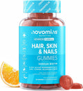Novomins Hair Skin & Nails Gummies Orange - 60 Count