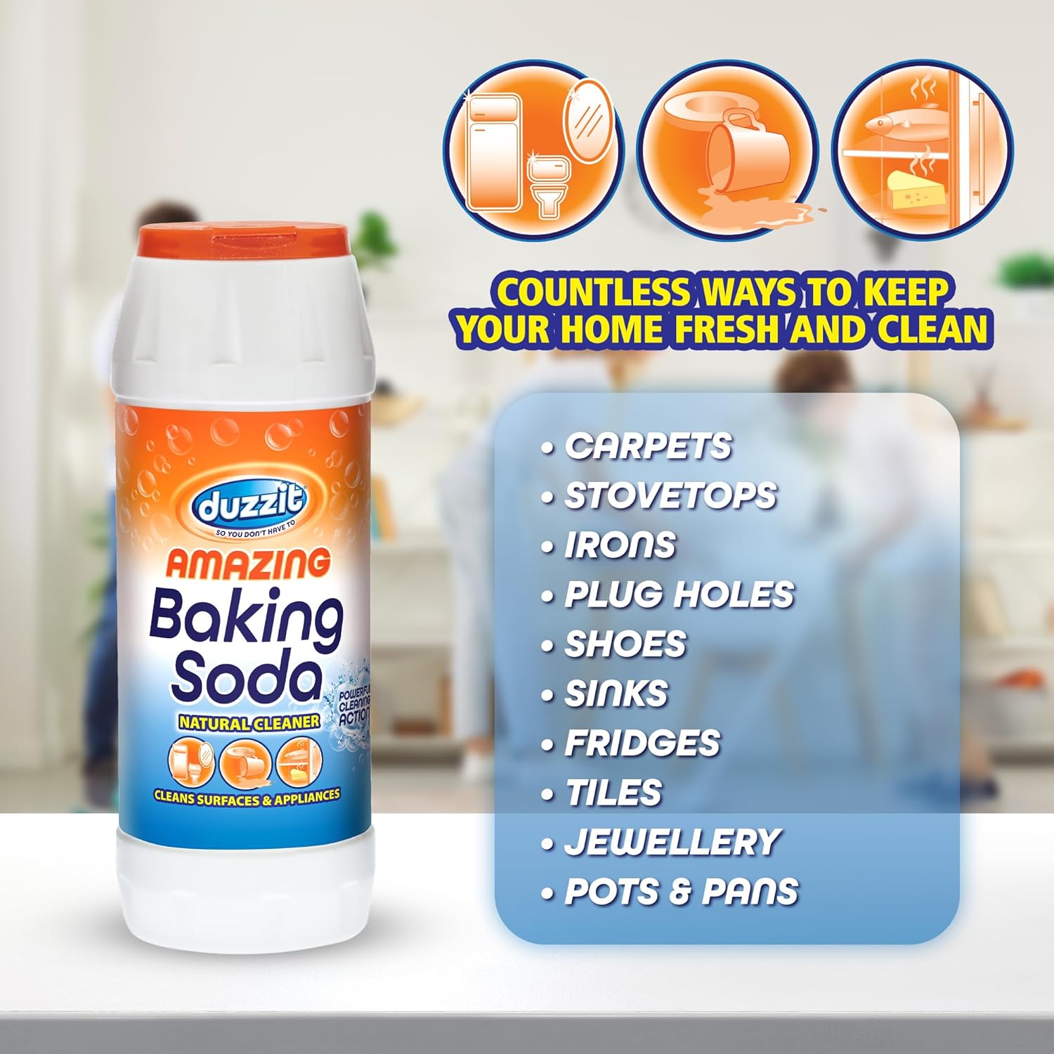 Duzzit Amazing Baking Soda Natural Cleaner 500g