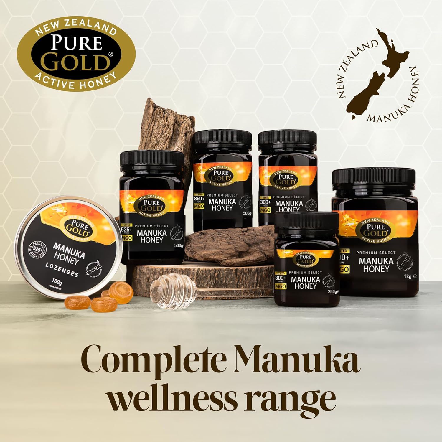 Pure Gold Premium Select Manuka Honey 525+ MGO - 500g wellness range