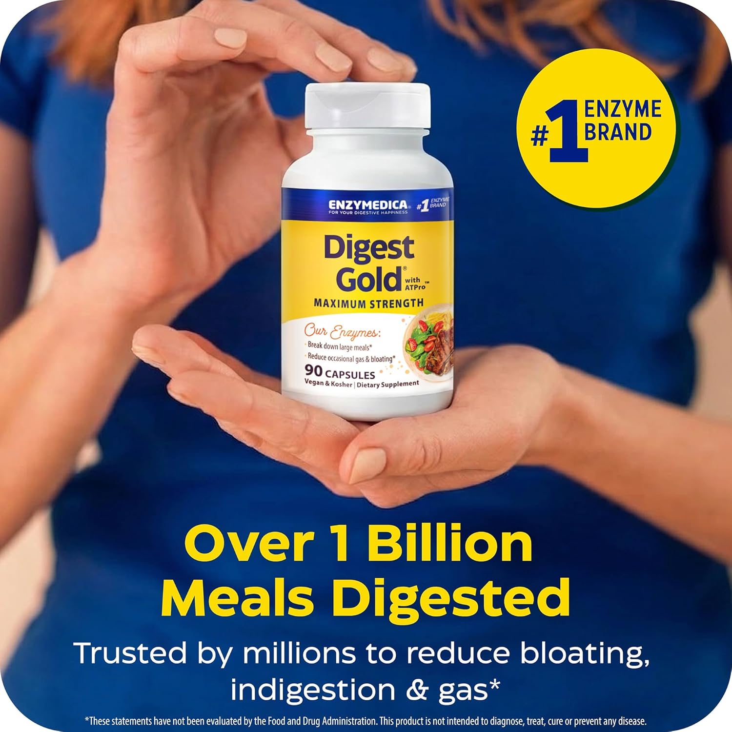 Enzymedica Digest Gold ATPro Enzyme Capsules 90 Count over 1 million meals digested