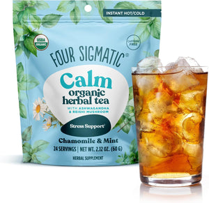 Four Sigmatic Organic Herbal Tea bag, Chamomile & Mint flavour, 60g.