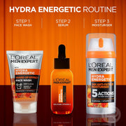 L'Oréal Men Expert Hydra Energetic Anti-Fatigue Moisturiser Routine