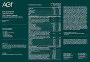 AG1 Greens Powder Supplement refill pouch 360g supplement facts and ingredients panel