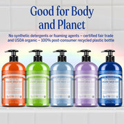 Dr. Bronner's Lavender 4-in-1 Organic Sugar Pump Soap 355ml pump bottle for hands face body and hair & other variants