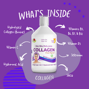 Lifestyle/use image: Swedish Nutra collagen liquid berry flavour daily use 500ml