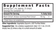Nature's Answer Alcohol-Free Black Cohosh Root Extract 30ml supplement facts and directions